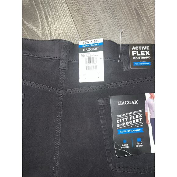 Haggar Active Series City Flex 5-Pocket Pants Slim-Straight #HC80004 NWT - Picture 9 of 9